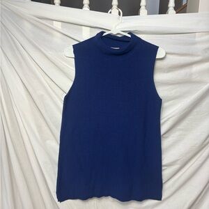 Chico's Dark Blue Sleeveless Sweater size 1 / M ~ new with tags